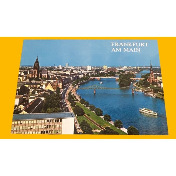 Vintage Frankfurt Am Main Postcard  Huberm Karte Sku 0205 - Picture 1 of 4